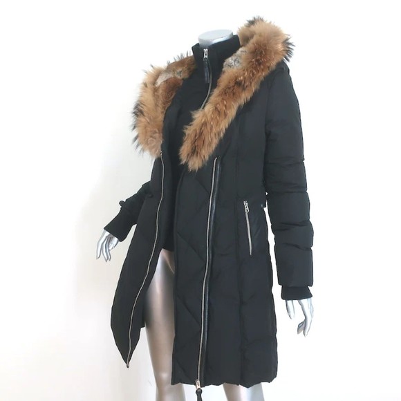 Mackage Trish Lavish Fur Hood Down Coat Black Size Small - Picture 3 of 12